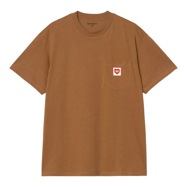 Carhartt Wip S/S Pocket Heart T-Shirt - Hamilton Brown