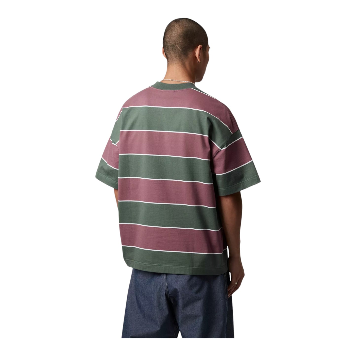 Carhartt Wip S/S Quinby T-Shirt - Quinby Stripe / Silver Pine