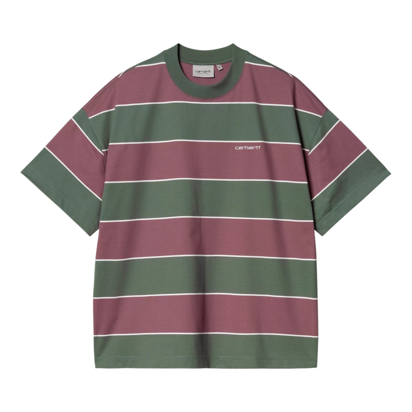 Carhartt Wip S/S Quinby T-Shirt - Quinby Stripe / Silver Pine