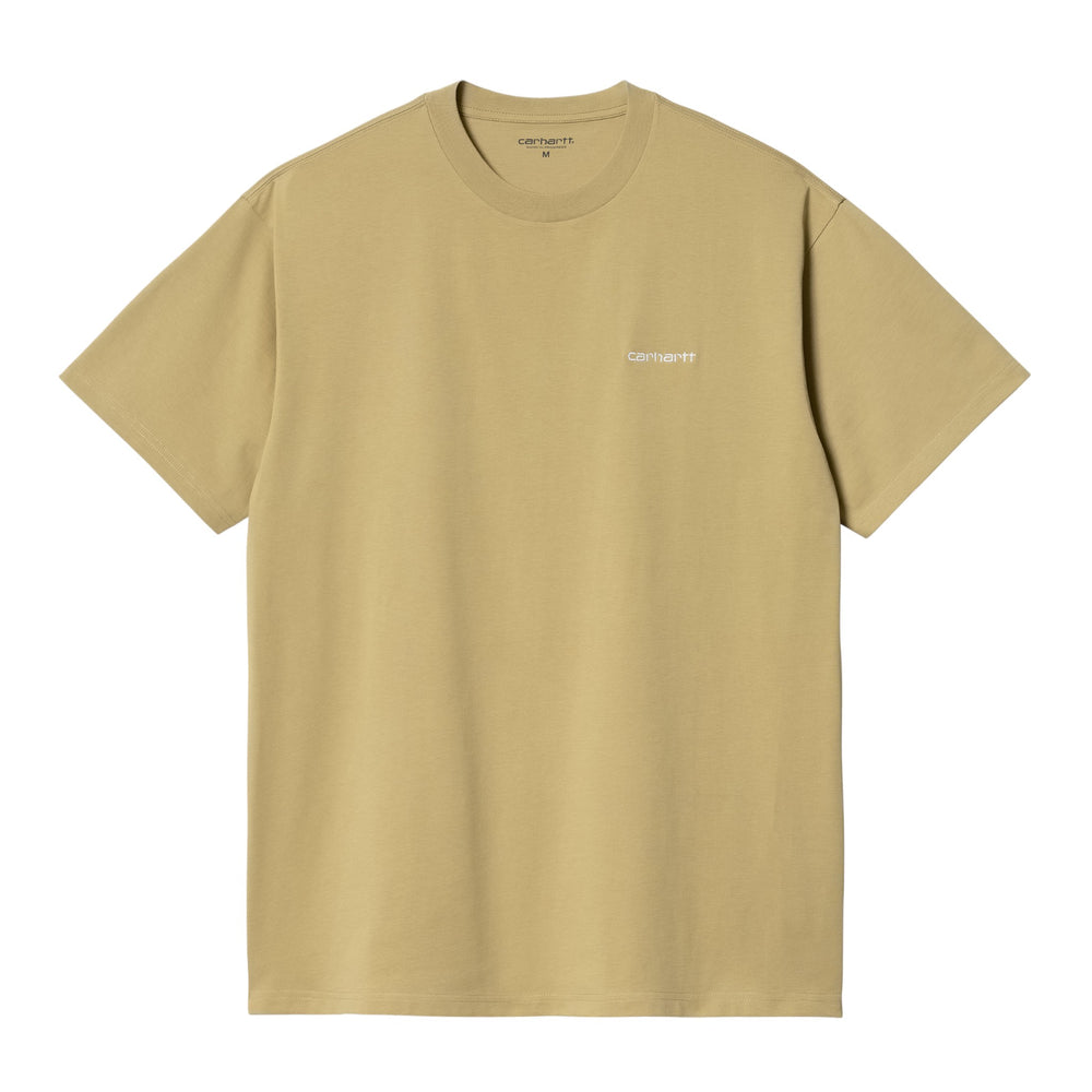 Carhartt Wip S/S Script Embroidery T-Shirt - Agate / White Francis Concept