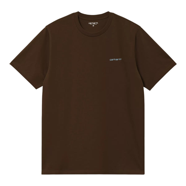 Carhartt Wip S/S Script Embroidery T-Shirt - Liberica / Air Sky Francis Concept