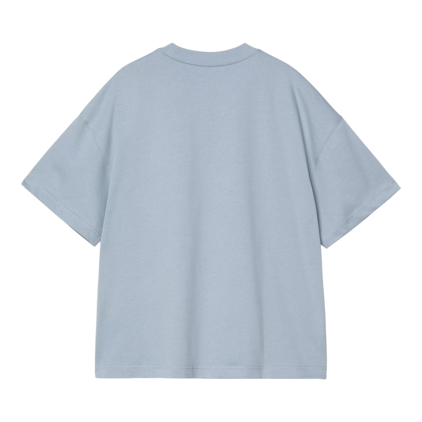 Carhartt Wip Signature Script T- Shirt - Frosted Blue / White