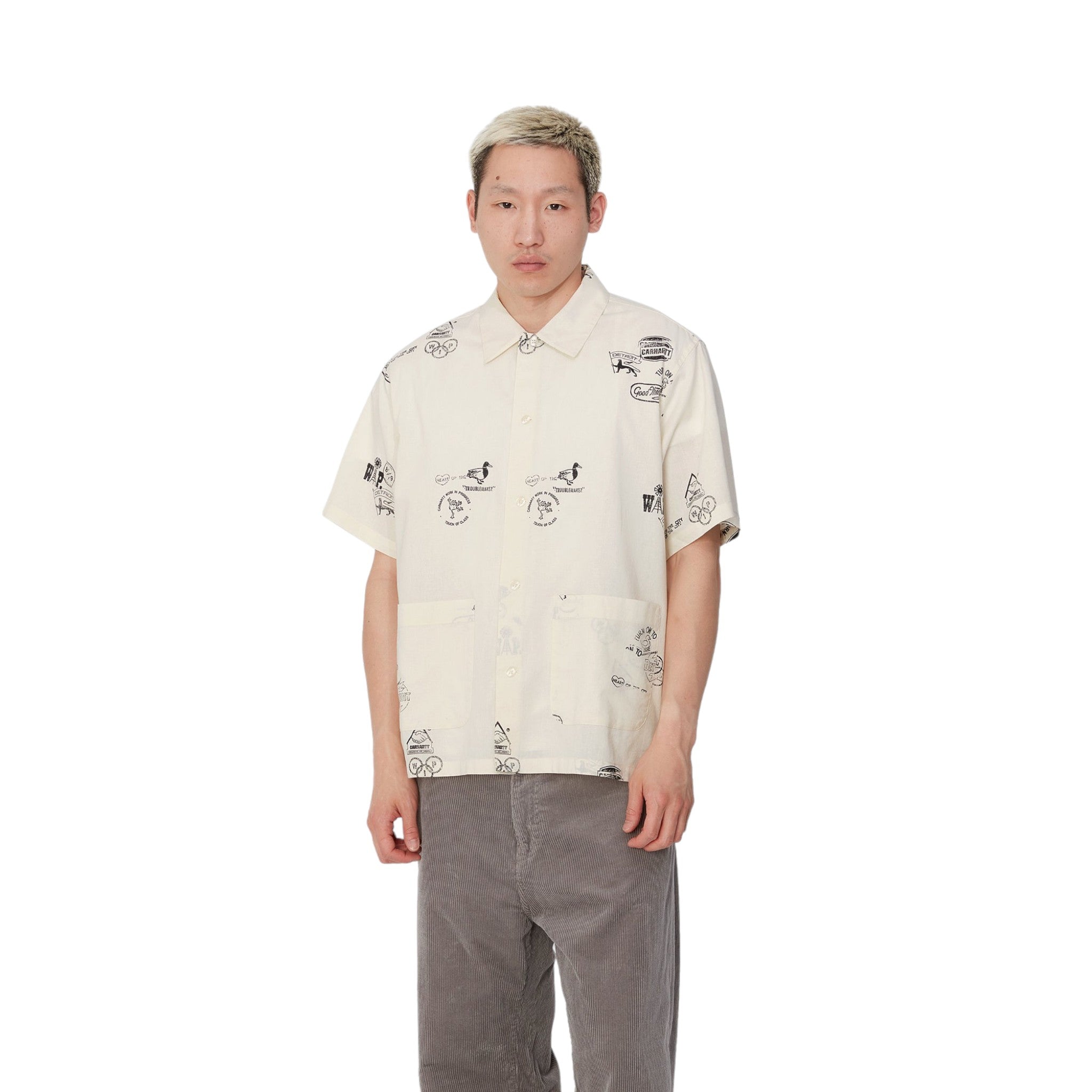 Carhartt Wip Stamp Shirt - Stamp Print, Wax Francis Concept