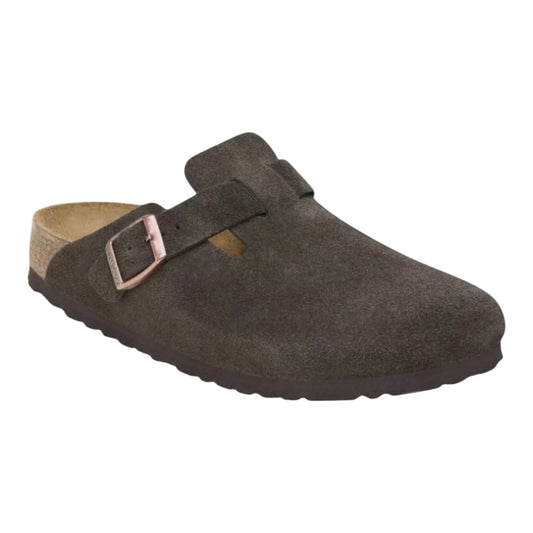 Sabot Birkenstock Boston BS Suede Leather - Mocha - Scarpe di Birkenstock | Francis Concept