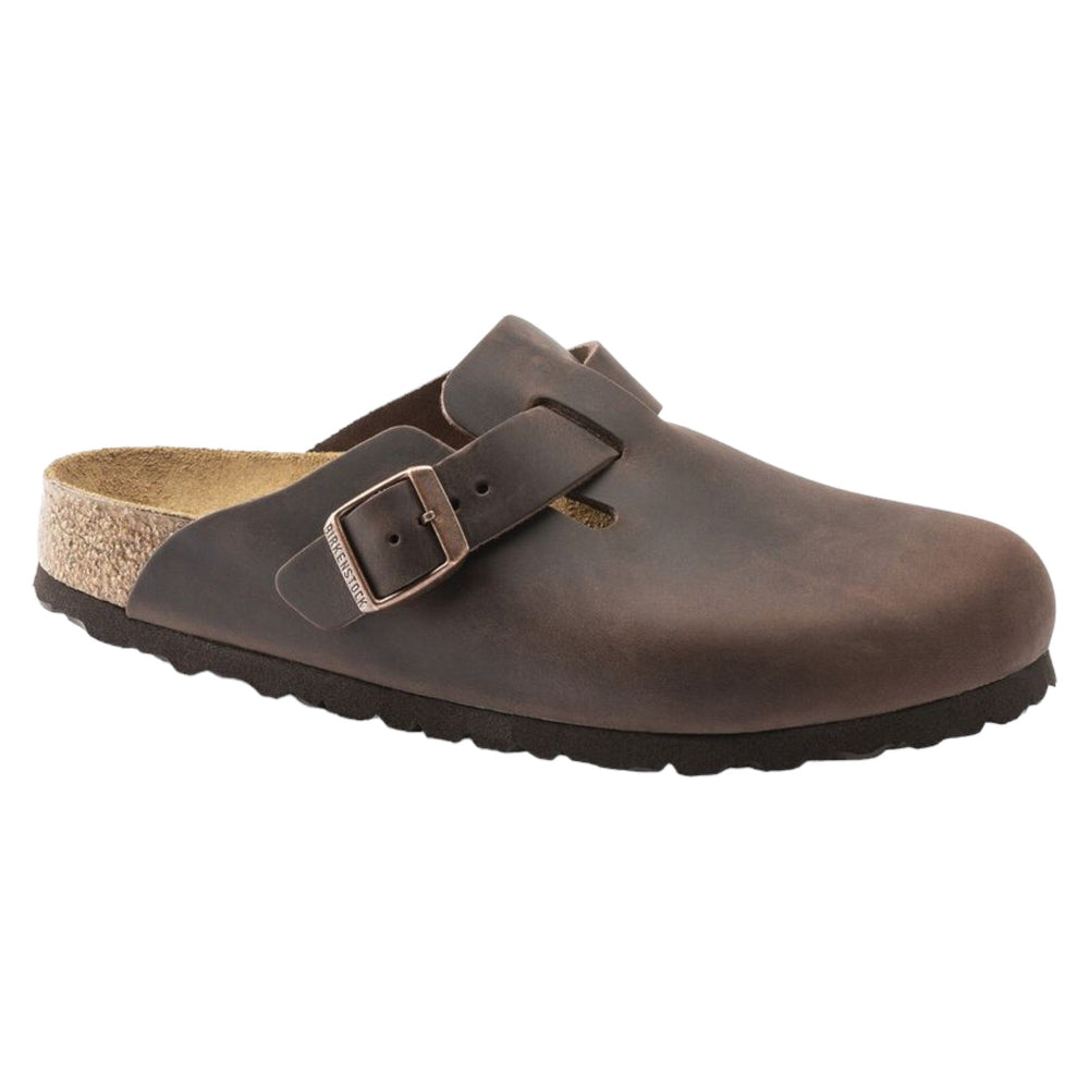 Sabot Birkenstock Boston Habana Oiled Leather - Scarpe di Birkenstock | Francis Concept
