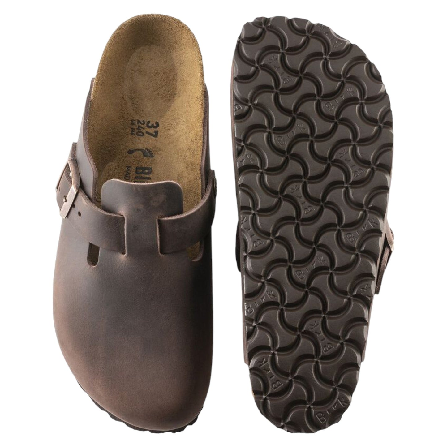 Sabot Birkenstock Boston Habana Oiled Leather - Scarpe di Birkenstock | Francis Concept