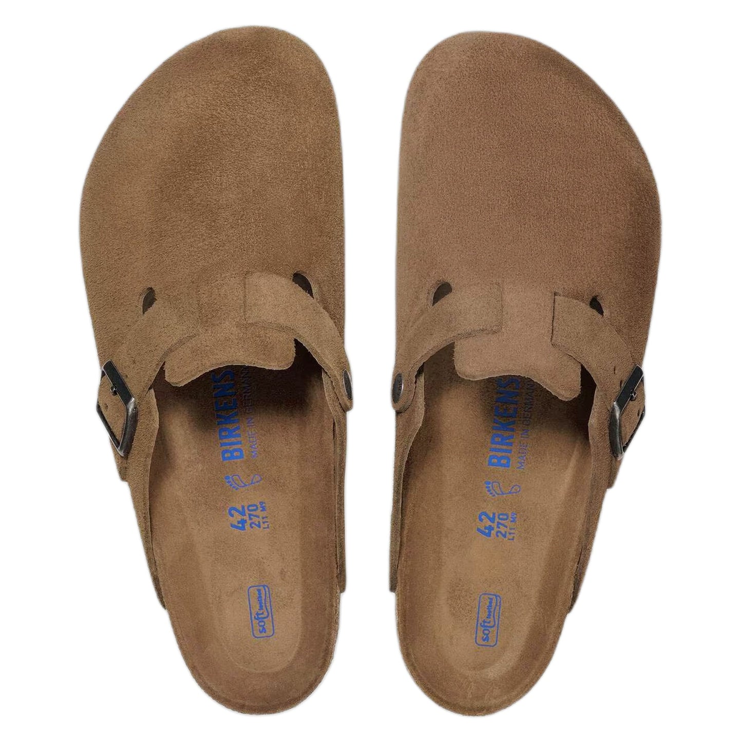 Sabot Birkenstock Boston SFB Suede Leather - Dark Tea-Francis Concept