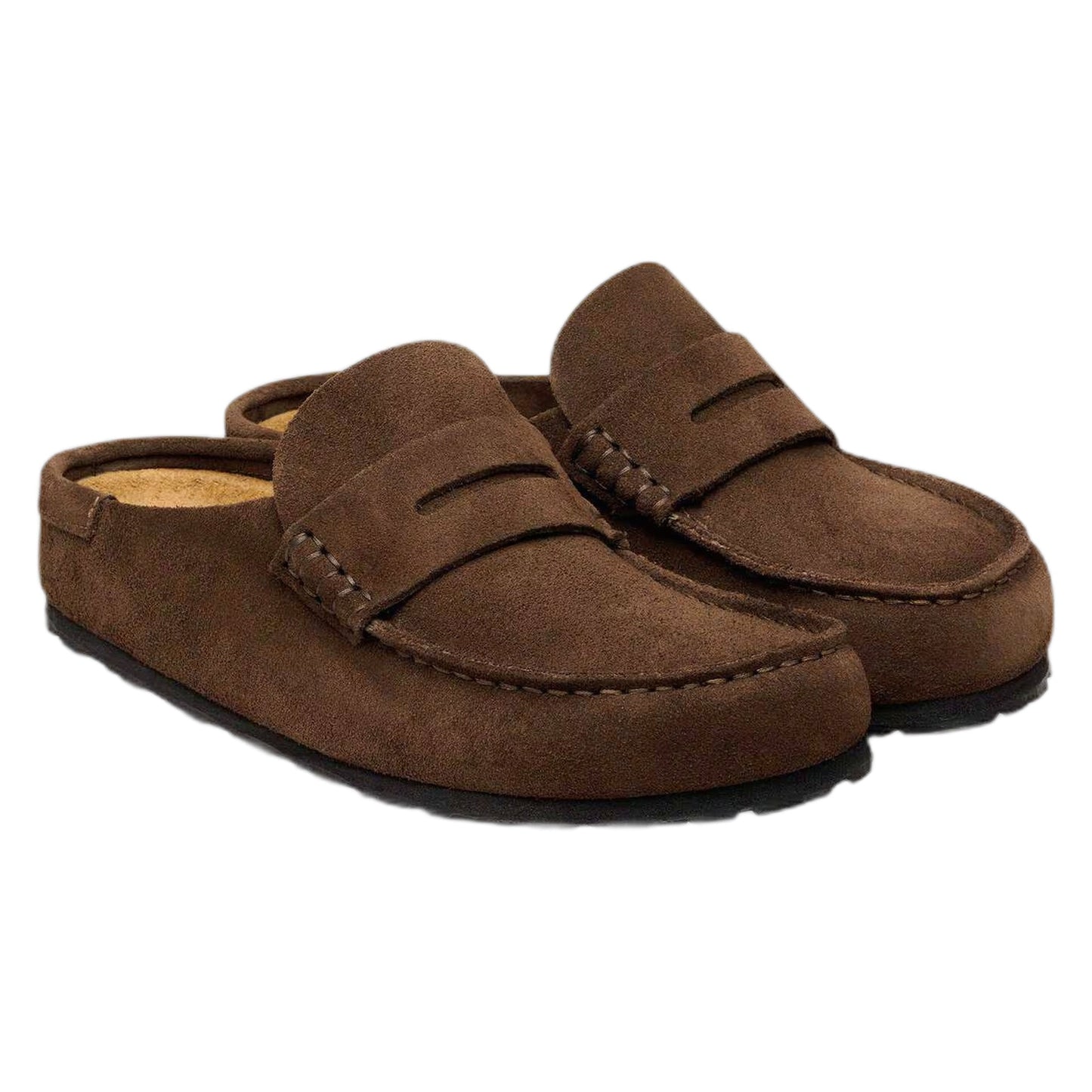 Sabot Birkenstock Naples Suede Leather - Wrapped Carafe-Francis Concept