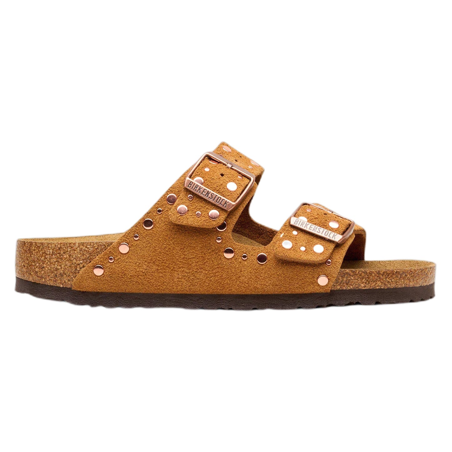 Sandali Birkenstock Arizona Rivet Suede Leather - Mink-Francis Concept