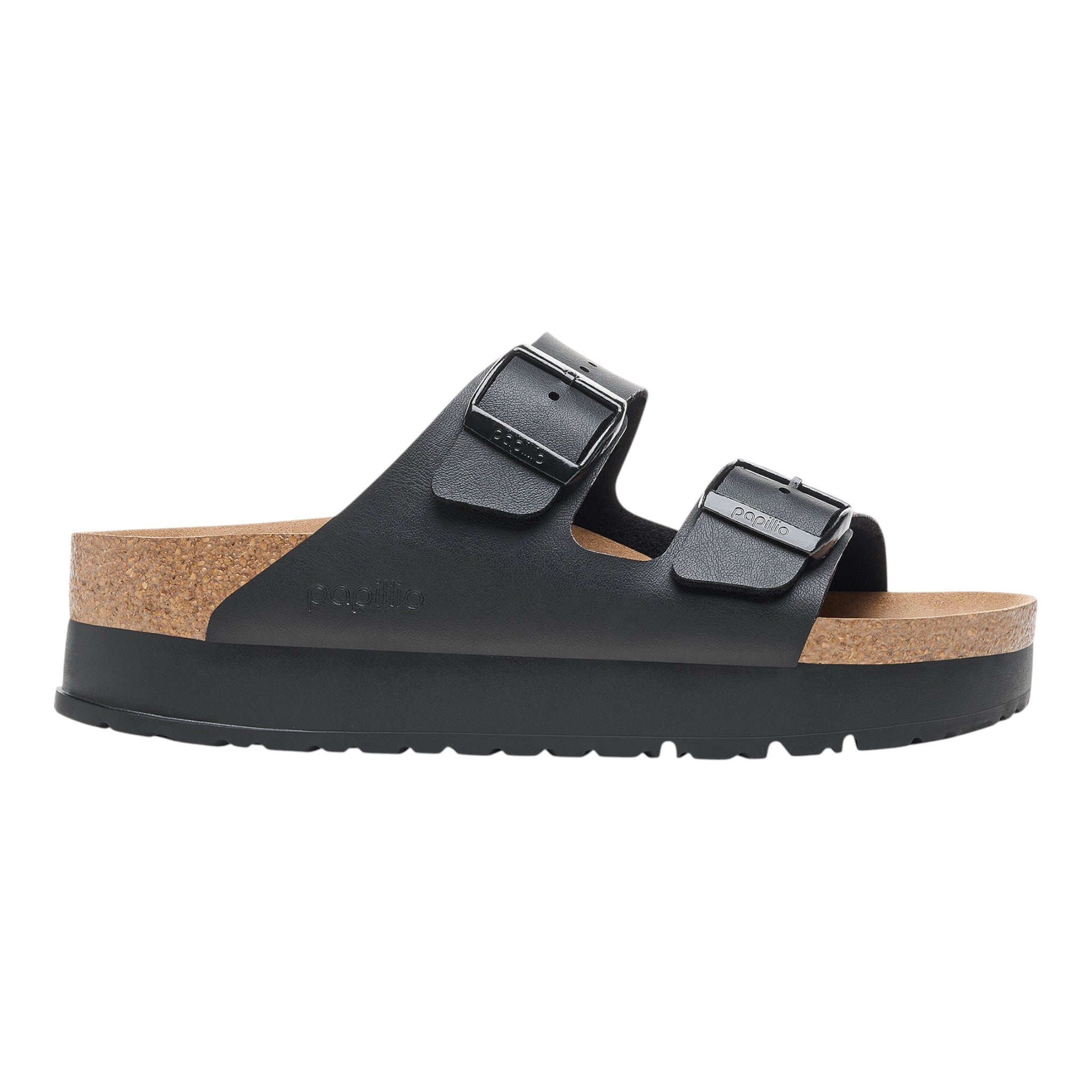 Sandali Donna Birkenstock Arizona Platform Papillio Vegane - Black - Scarpe di Birkenstock | Francis Concept