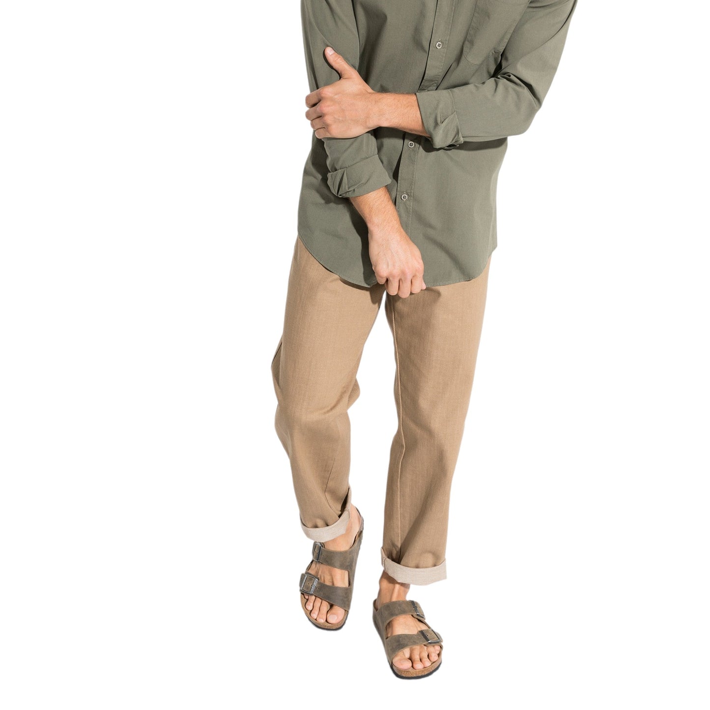 Sandali Unisex Birkenstock Arizona - Faded Khaki - Scarpe di Birkenstock | Francis Concept