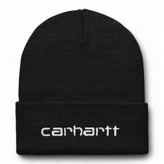 Carhartt Wip Script Beanie - Black / White Francis Concept