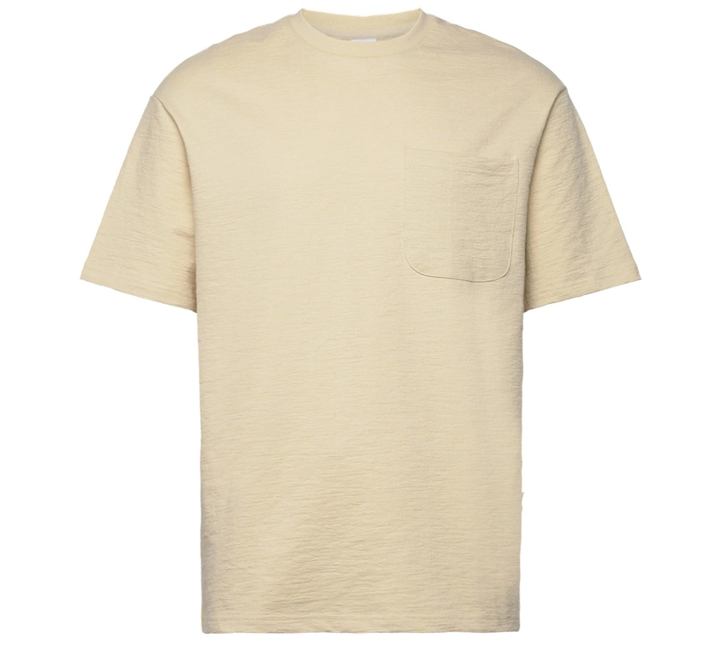 T-shirt Uomo Selected Homme Slub SS O-Neck Tee - Beige - Francis Concept
