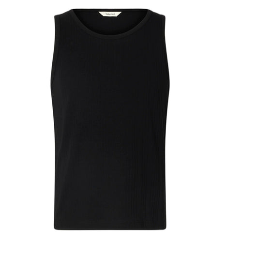 Selected Homme Andre Tank Top - Black-Francis Concept