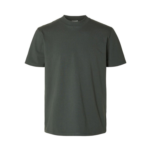 Selected Homme Neck Tee - Green Gables - T-Shirt di Selected | Francis Concept