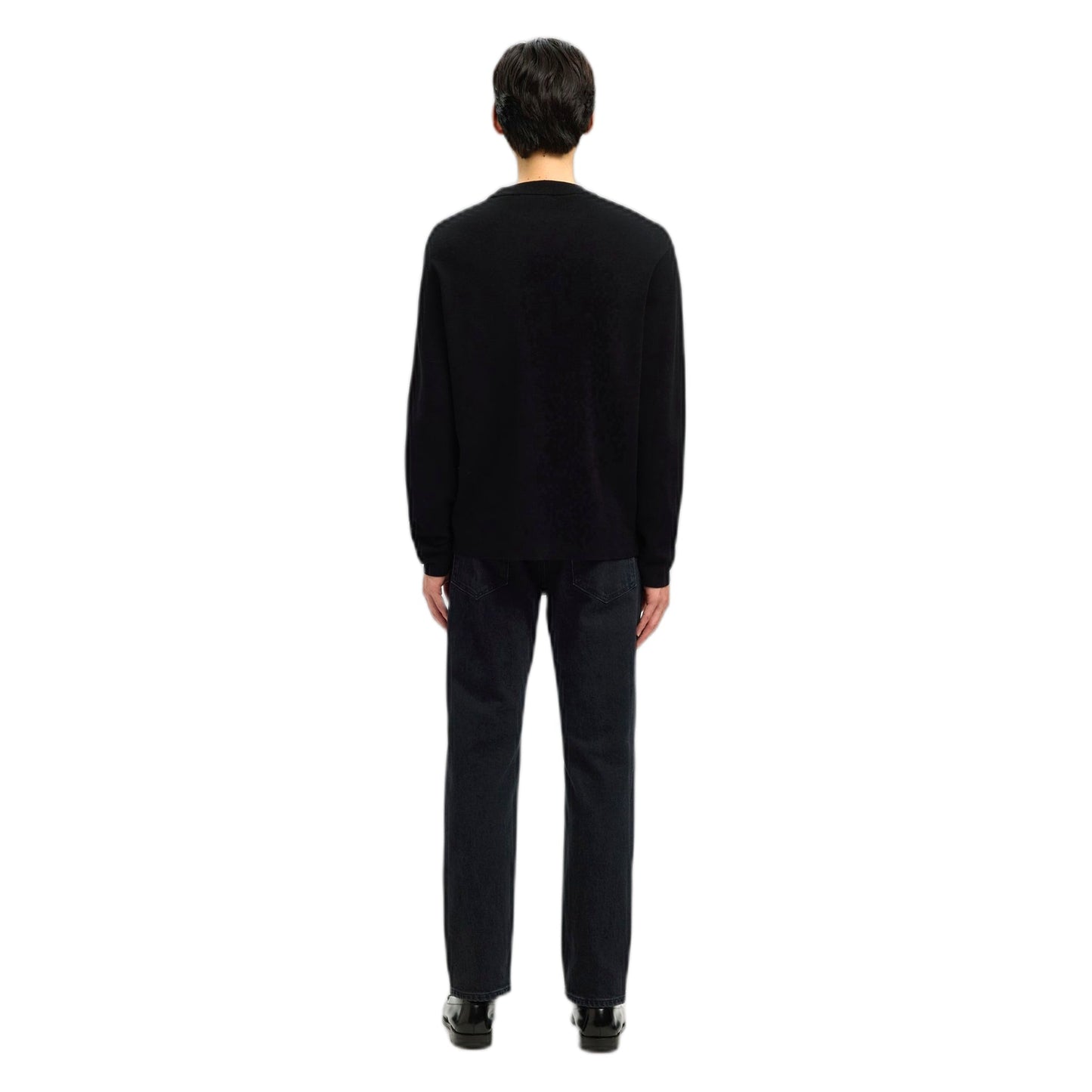 Selected Homme Teller Relaxes Crew Neck - Black - Maglieria di Selected Homme | Francis Concept