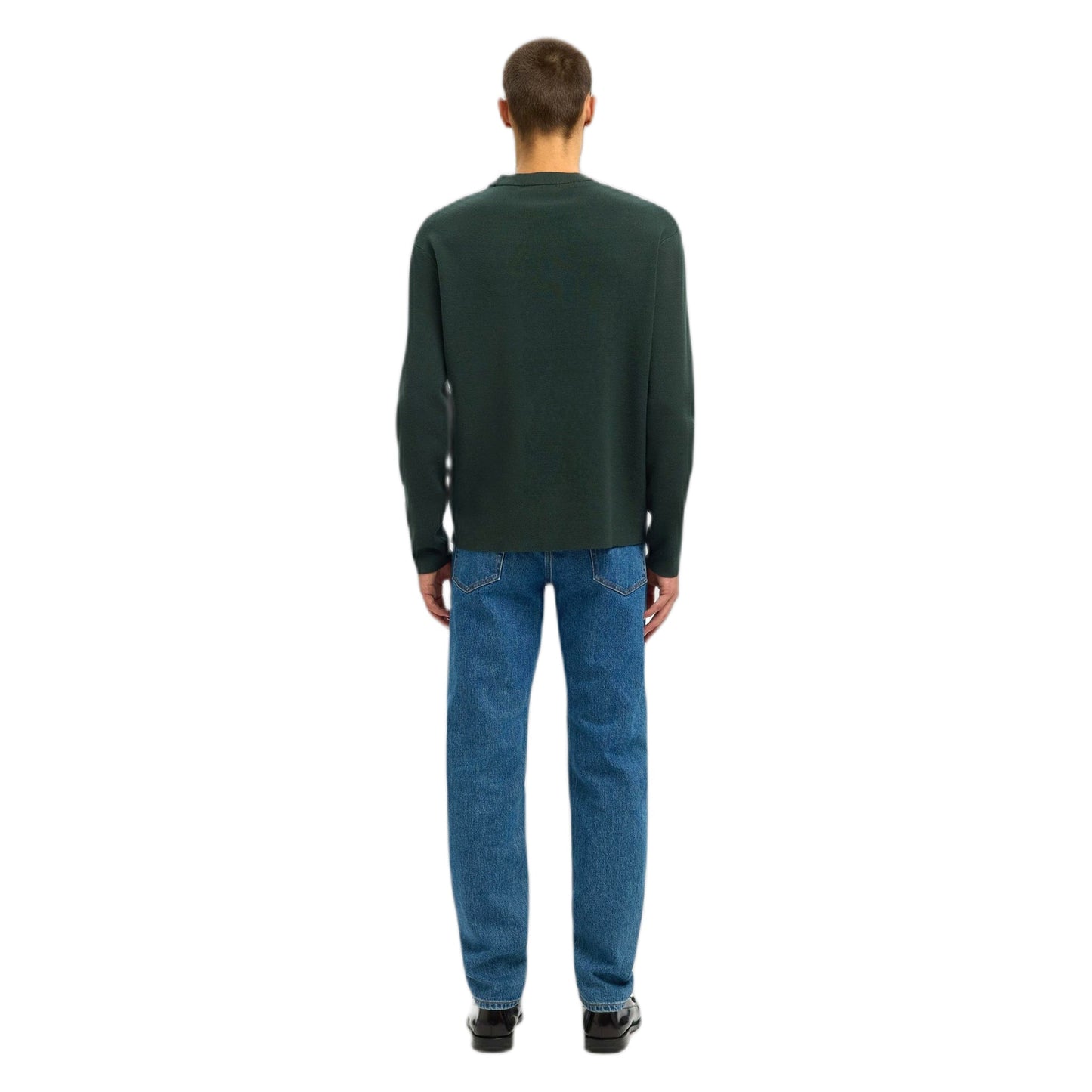 Selected Homme Teller Relaxes Crew Neck - Deep Forest - Maglieria di Selected Homme | Francis Concept