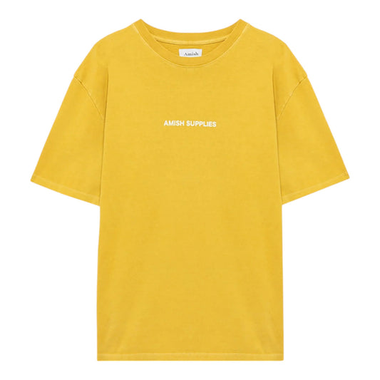 T-Shirt Amish Not Antisocial Pigment - Warm Yellow - T-Shirt di Amish | Francis Concept