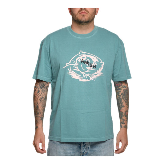 T-Shirt Amish Rest Pigment - Ocean - T-Shirt di Amish | Francis Concept