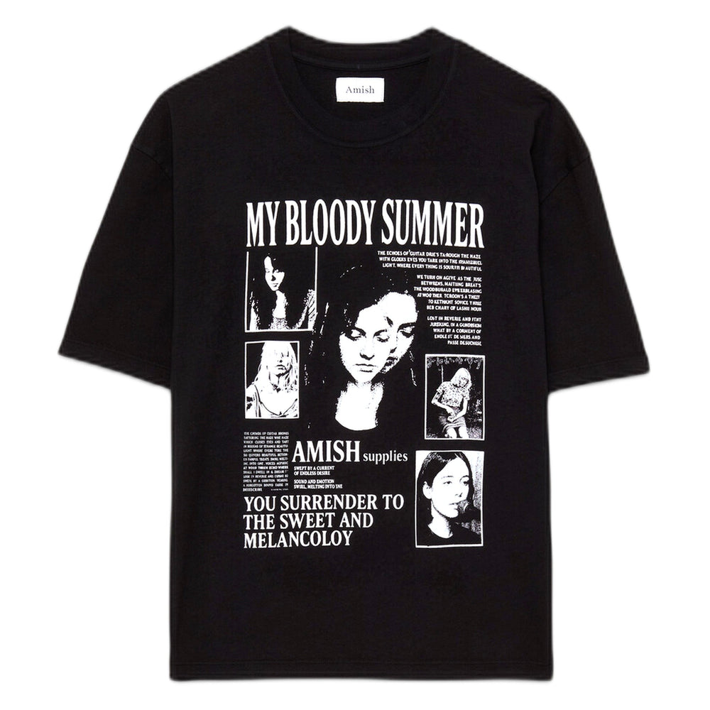 T-Shirt Amish Unisex Crop Jersey You Surrender - Washed Black