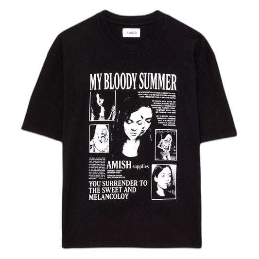 T-Shirt Amish Unisex Crop Jersey You Surrender - Washed Black