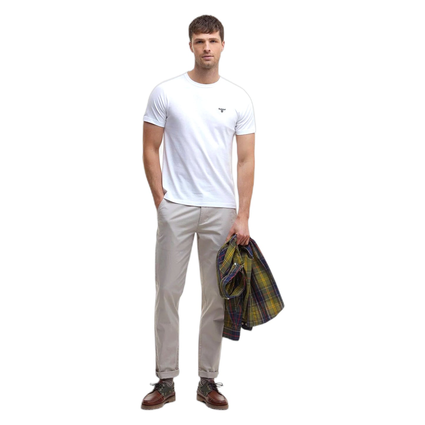 T-Shirt Barbour Essential Sports Tee - Bianco-Francis Concept