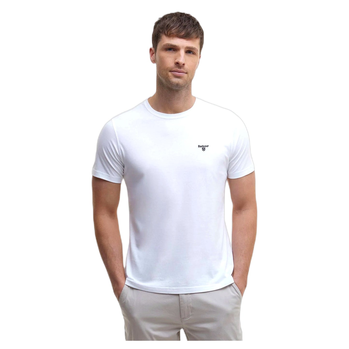 T-Shirt Barbour Essential Sports Tee - Bianco-Francis Concept