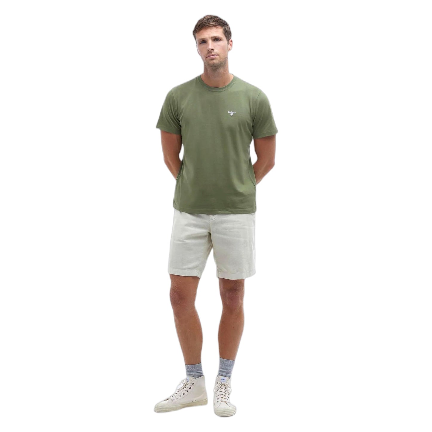 T-Shirt Barbour Essential Sports Tee - Burnt Olive-Francis Concept