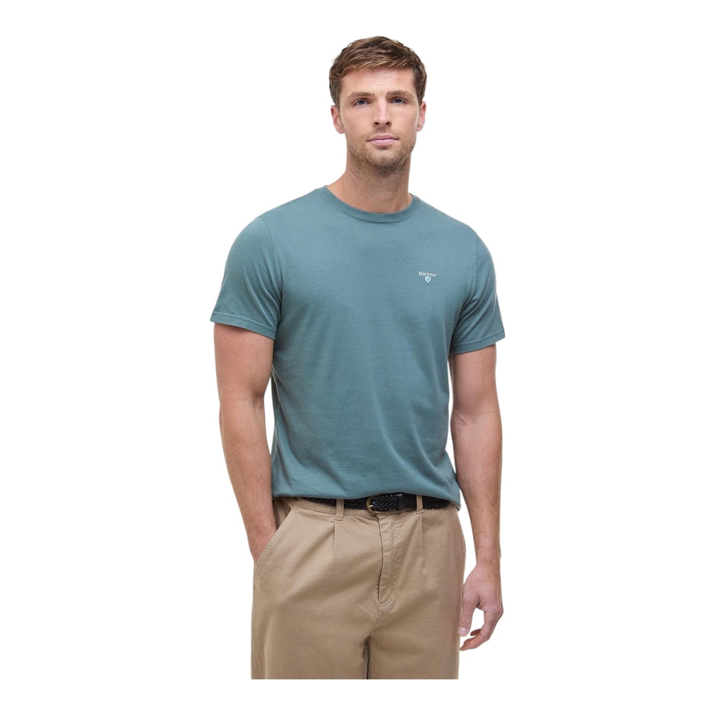 T-Shirt Barbour Tartan Sports - Vintage Teal - T-Shirt di Barbour | Francis Concept