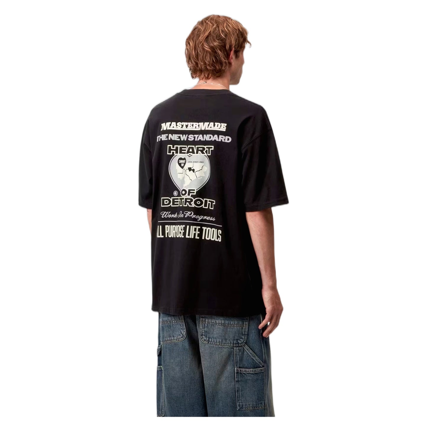 T-Shirt Carhartt Wip S/S Arcan T-Shirt - Black Heavy Stone Wash - T-Shirt di Carhartt Wip | Francis Concept