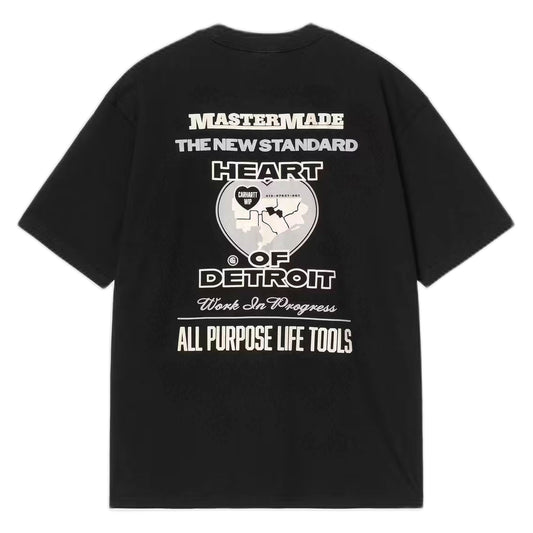 T-Shirt Carhartt Wip S/S Arcan T-Shirt - Black Heavy Stone Wash - T-Shirt di Carhartt Wip | Francis Concept