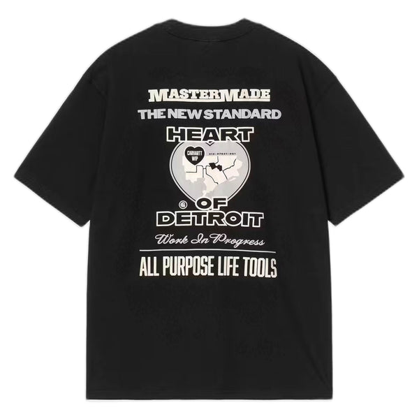 T-Shirt Carhartt Wip S/S Arcan T-Shirt - Black Heavy Stone Wash - T-Shirt di Carhartt Wip | Francis Concept