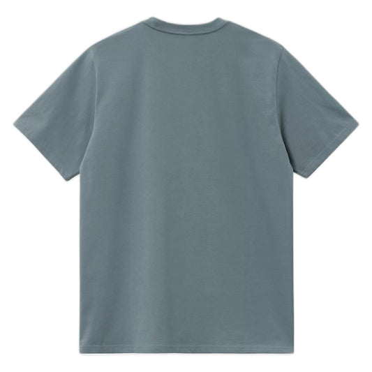 T-Shirt Carhartt Wip S/S Chase - Cozy Blue / Gold-Francis Concept