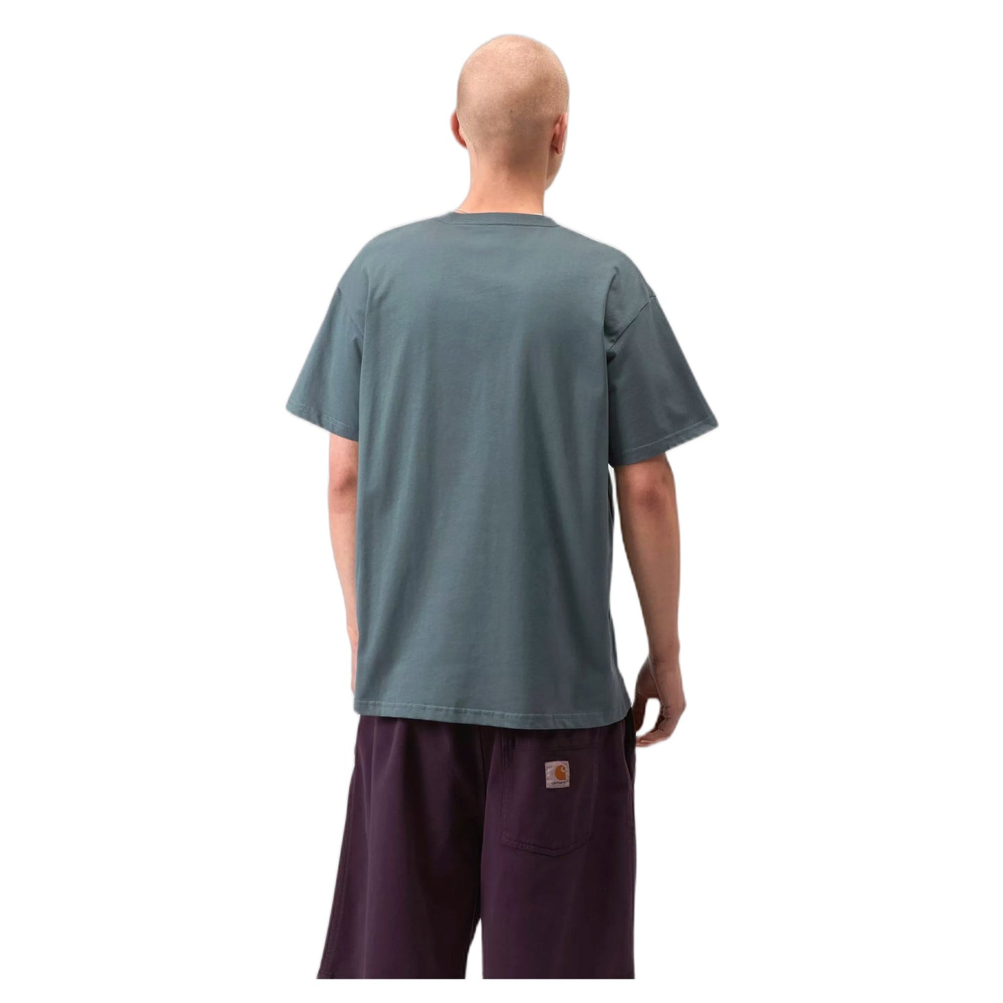 T-Shirt Carhartt Wip S/S Chase - Cozy Blue / Gold-Francis Concept