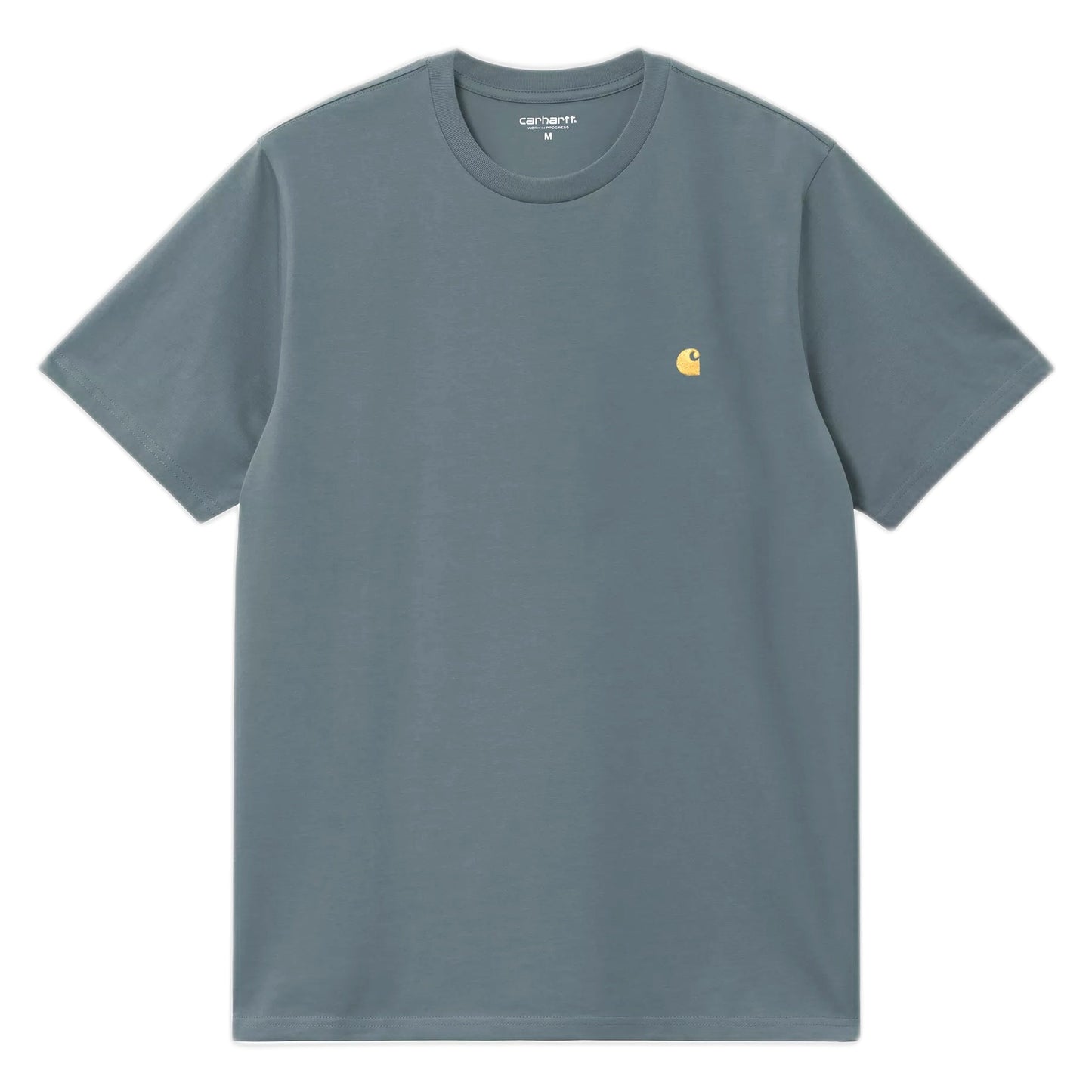 T-Shirt Carhartt Wip S/S Chase - Cozy Blue / Gold-Francis Concept
