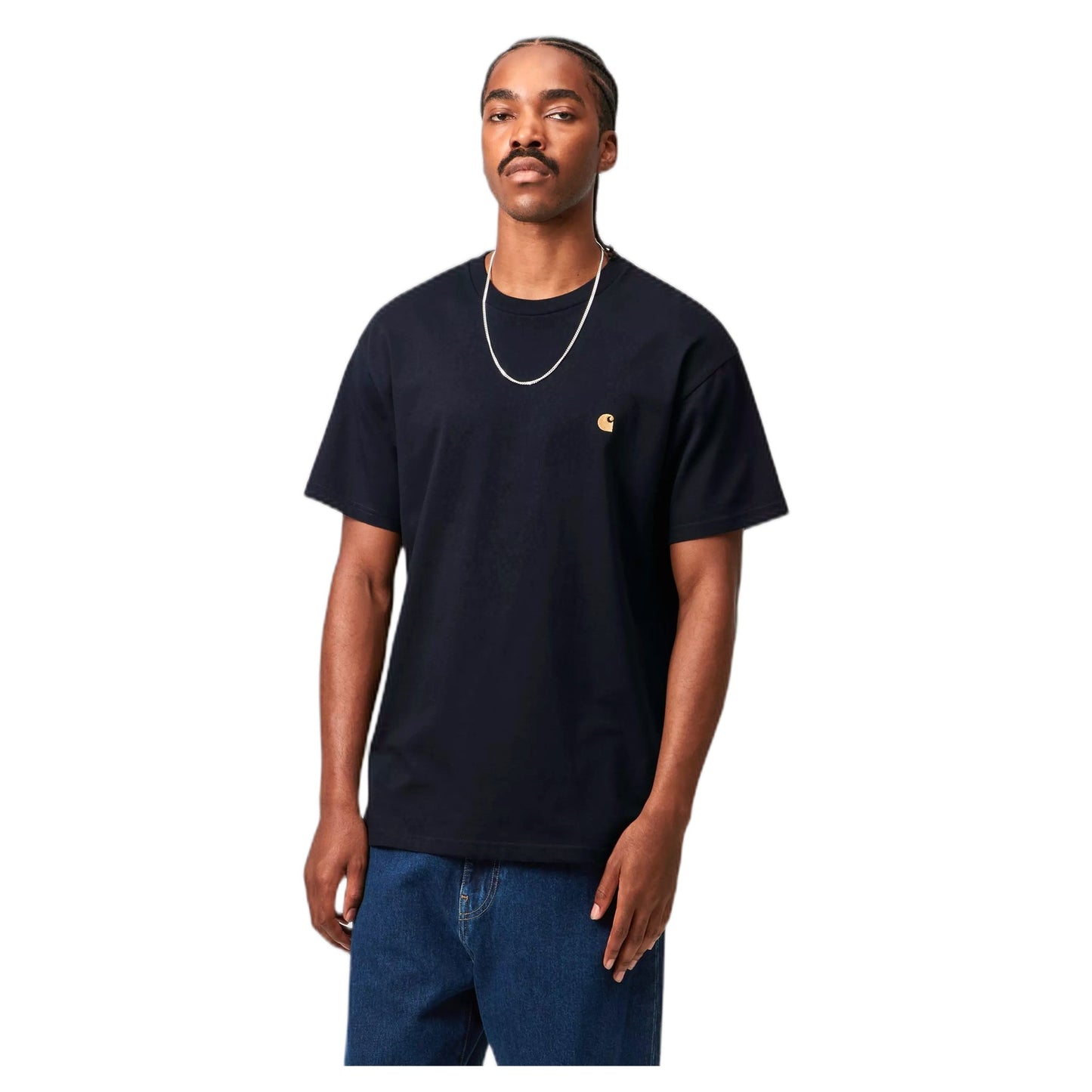 T-Shirt Carhartt Wip S/S Chase - Dark Navy-Francis Concept