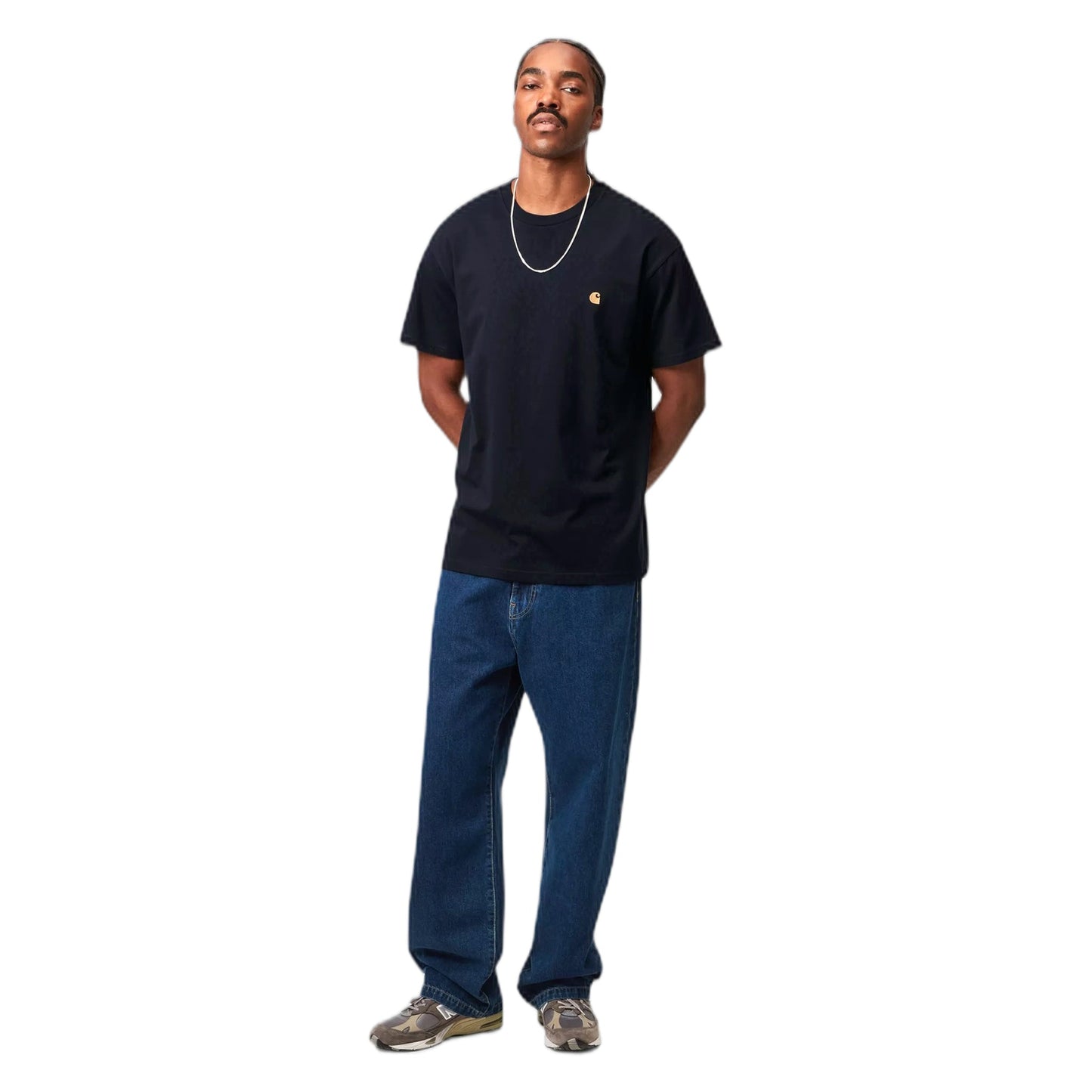 T-Shirt Carhartt Wip S/S Chase - Dark Navy-Francis Concept