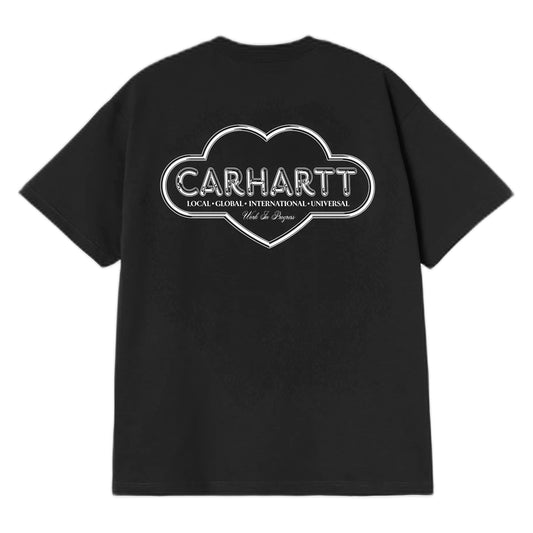 T-Shirt Carhartt Wip S/S Cloud Heart T-Shirt - Black-Francis Concept