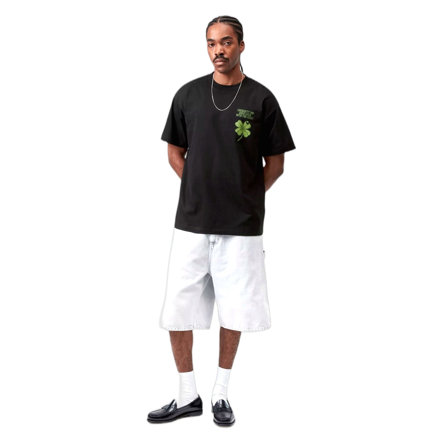 T-Shirt Carhartt Wip S/S Clover T-Shirt - Black-Francis Concept