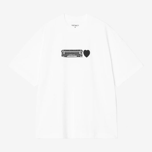 T-Shirt Carhartt Wip S/S Deconstructed Label T-Shirt - White