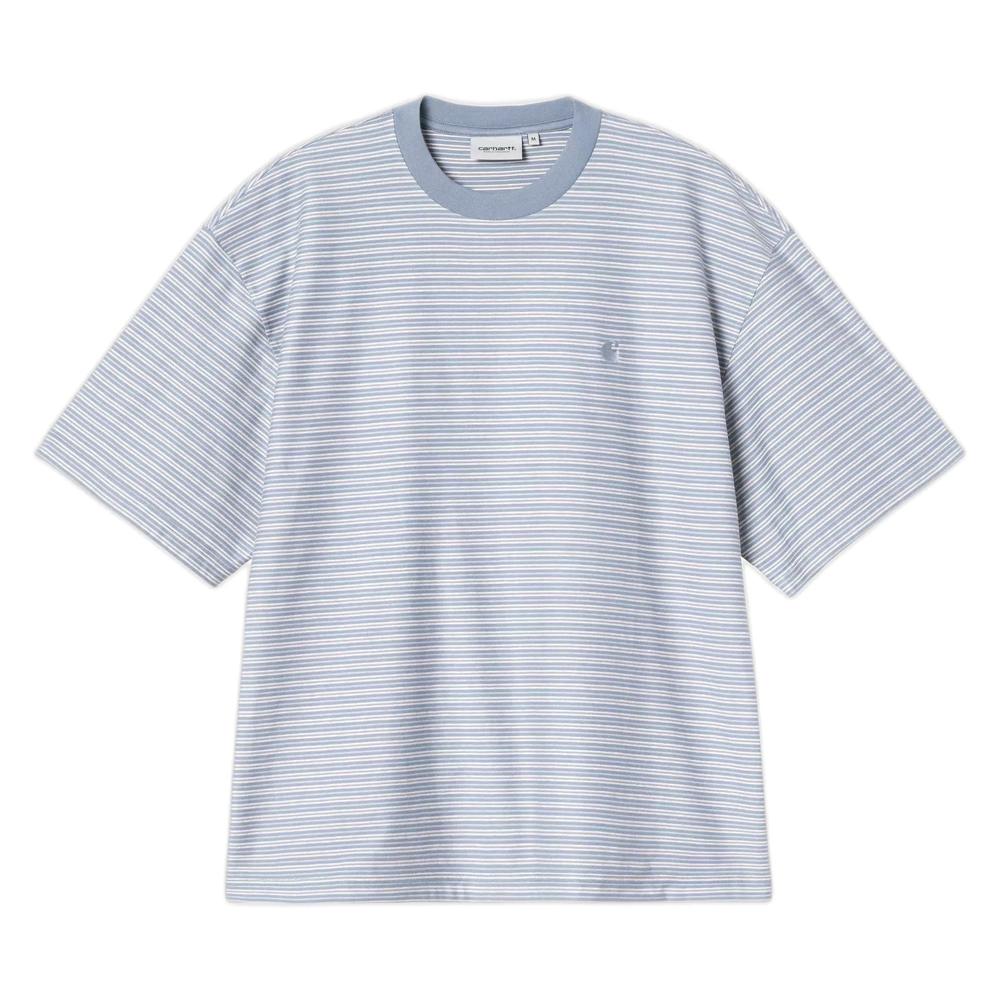 T-Shirt Carhartt Wip S/S Dupree T-Shirt -Dupree Stripe, Shady Blue