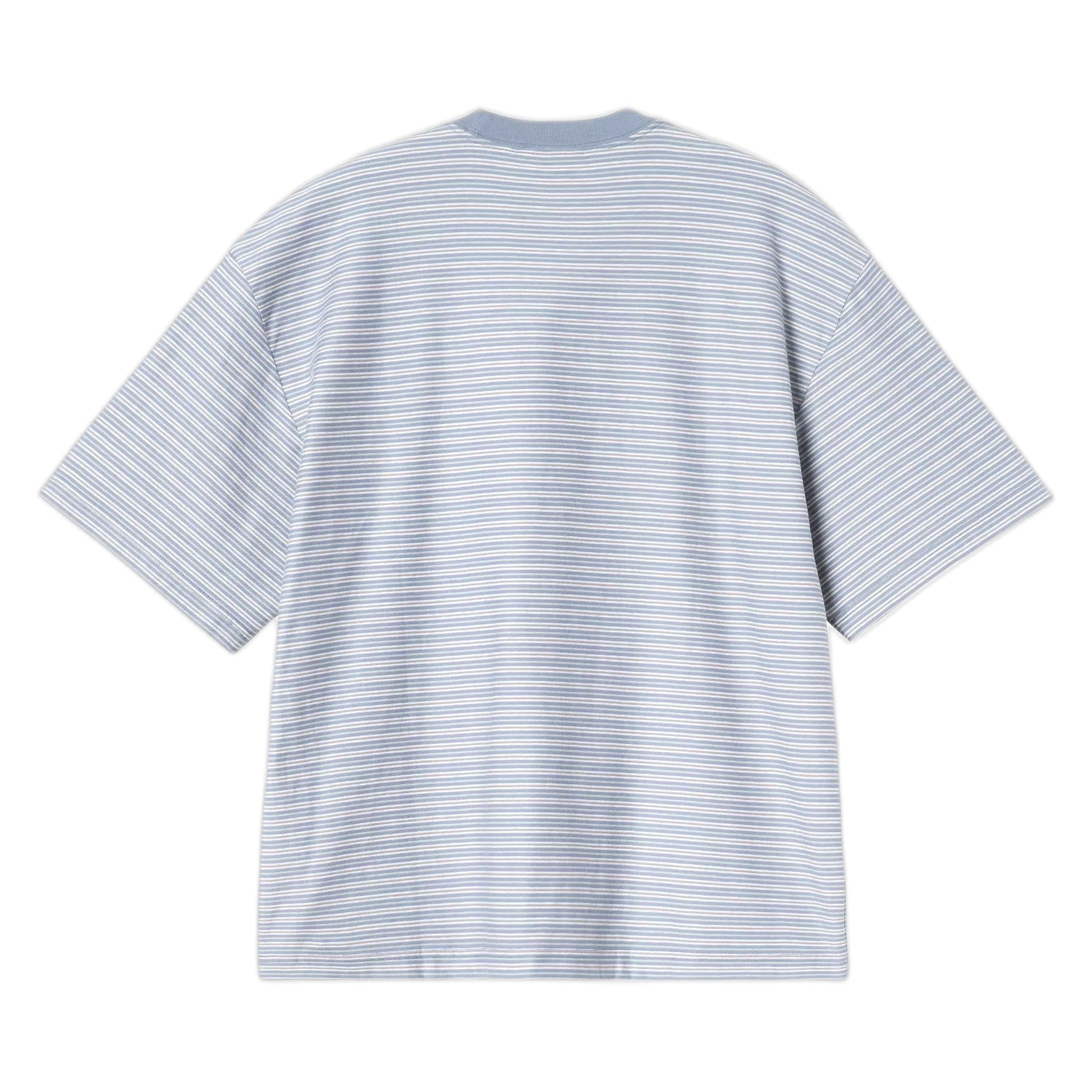 T-Shirt Carhartt Wip S/S Dupree T-Shirt - Dupree Stripe, Shady Blue - T-Shirt di Carhartt Wip | Francis Concept