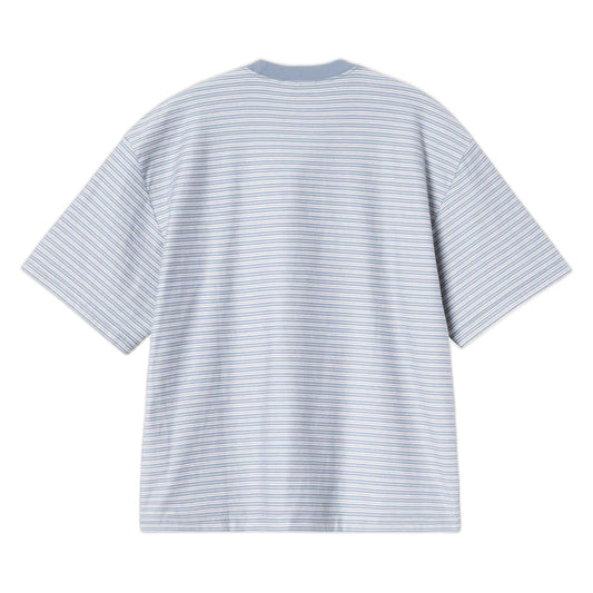 T-Shirt Carhartt Wip S/S Dupree T-Shirt -Dupree Stripe, Shady Blue