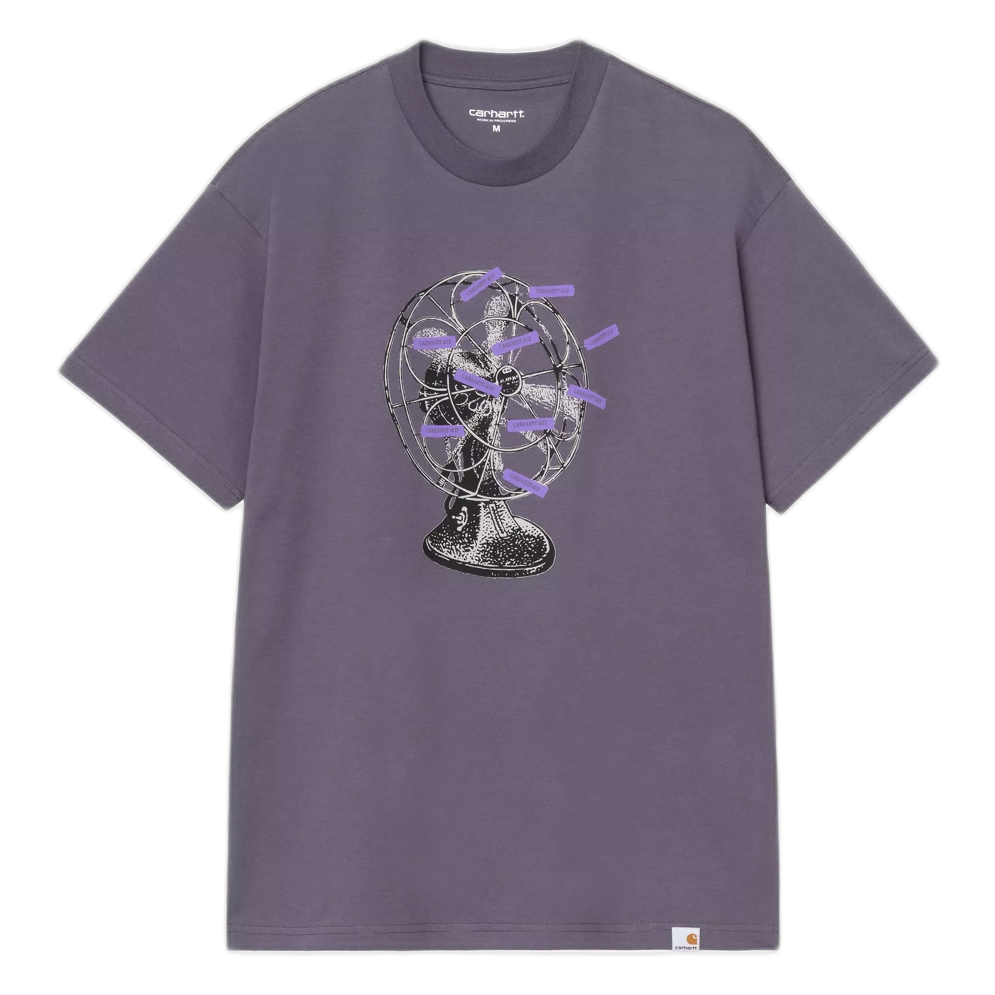 T-Shirt Carhartt Wip S/S Fan T-Shirt - Shady Purple - T-Shirt di Carhartt Wip | Francis Concept