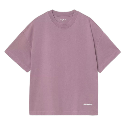 T-Shirt Carhartt Wip S/S Link Script T-Shirt - Phlox / White