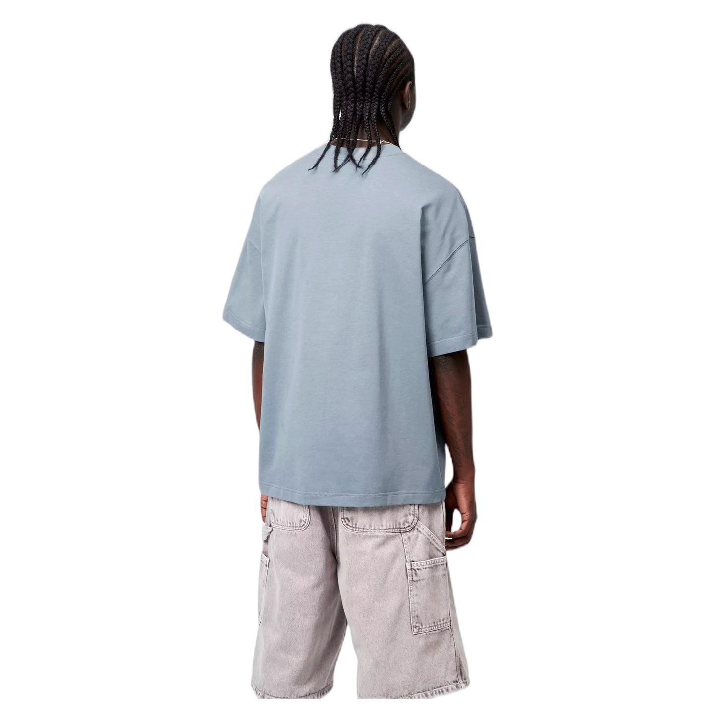T-Shirt Carhartt Wip S/S Link Script T-Shirt - Velvet Blue / White