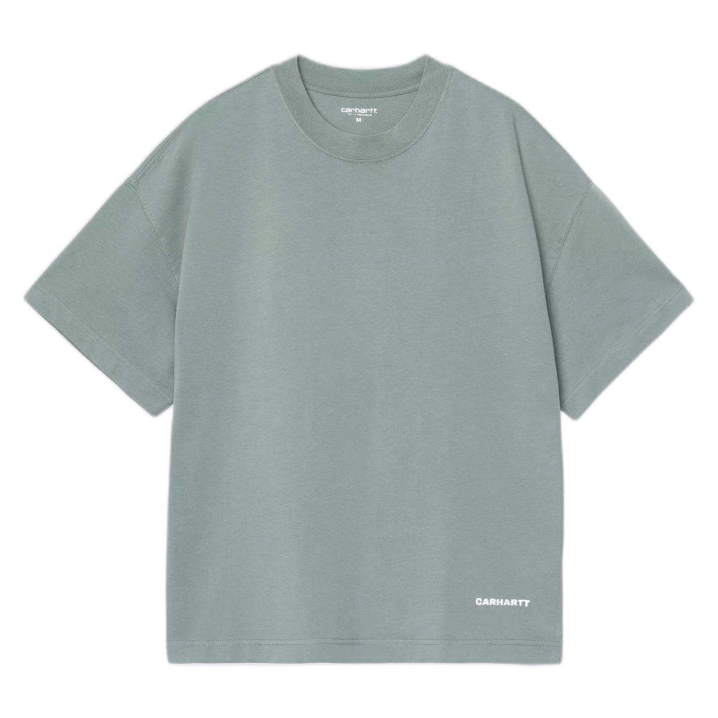 T-Shirt Carhartt Wip S/S Link Script T-Shirt - Velvet Green / White