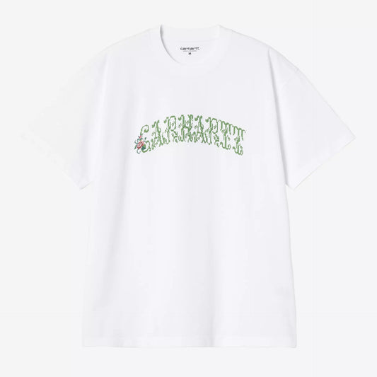 T-Shirt Carhartt Wip S/S Monogram - White-Francis Concept