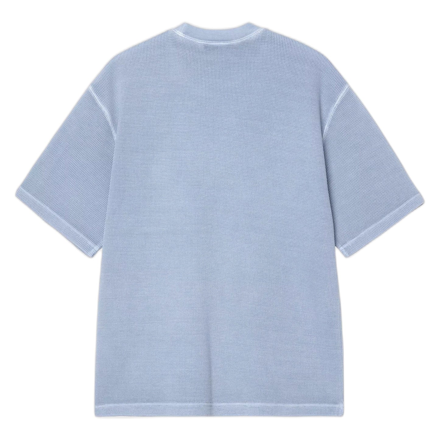 T-Shirt Carhartt Wip S/S Nelson Waffle T-Shirt - Gentle Blue Garment Dyed