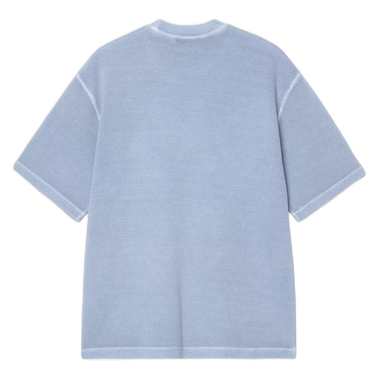 T-Shirt Carhartt Wip S/S Nelson Waffle T-Shirt - Gentle Blue Garment Dyed